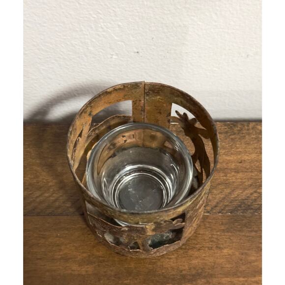 Rustic, Metal, Moose, Cutout, Distressed, Votive, Candle Holder, Cabin Decor - Picture 8 of 8